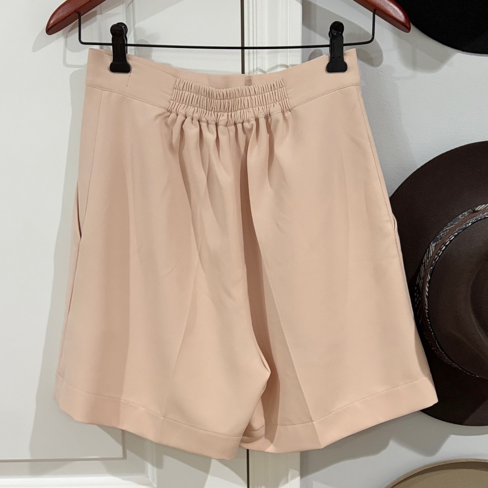 Shorts Blazer Set Blush Pink Double-Breasted Blazer Size M - Picture 6 of 7